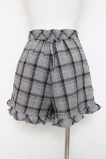 画像2: evelyn / チェックショートパンツ  グレー Y-26-03-16-210-LO-PA-SZ-ZY (2)