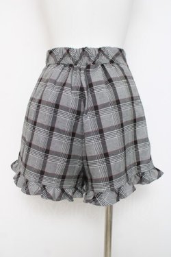 画像2: evelyn / チェックショートパンツ  グレー Y-26-03-16-210-LO-PA-SZ-ZY