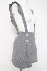 画像2: evelyn / ボックスサスペンダーキュロット F 黒 Y-26-03-16-211-LO-PA-SZ-ZY (2)