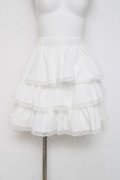 An MILLE / フリルレイヤードミニスカート  白 Y-26-03-16-215-EL-SK-SZ-ZY