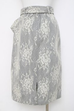 画像2: axes femme / 薔薇レースタイトスカート M 白 Y-26-03-16-218-AX-SK-SZ-ZY