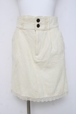 画像1: axes femme / バックリボンタイトスカート M 生成り Y-26-03-16-219-AX-SK-SZ-ZY