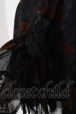 画像4: h.naoto Blood / バラフロッキーたくし上げスカート  黒 Y-26-03-16-220-HN-SK-SZ-ZY (4)