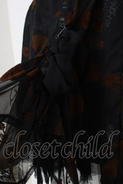 画像4: h.naoto Blood / バラフロッキーたくし上げスカート  黒 Y-26-03-16-220-HN-SK-SZ-ZY