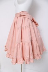 画像2: Heart E / サイドティアードバックリボンスカート  ピンク Y-26-03-16-221-LO-SK-SZ-ZY (2)