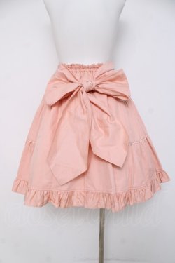 画像3: Heart E / サイドティアードバックリボンスカート  ピンク Y-26-03-16-221-LO-SK-SZ-ZY
