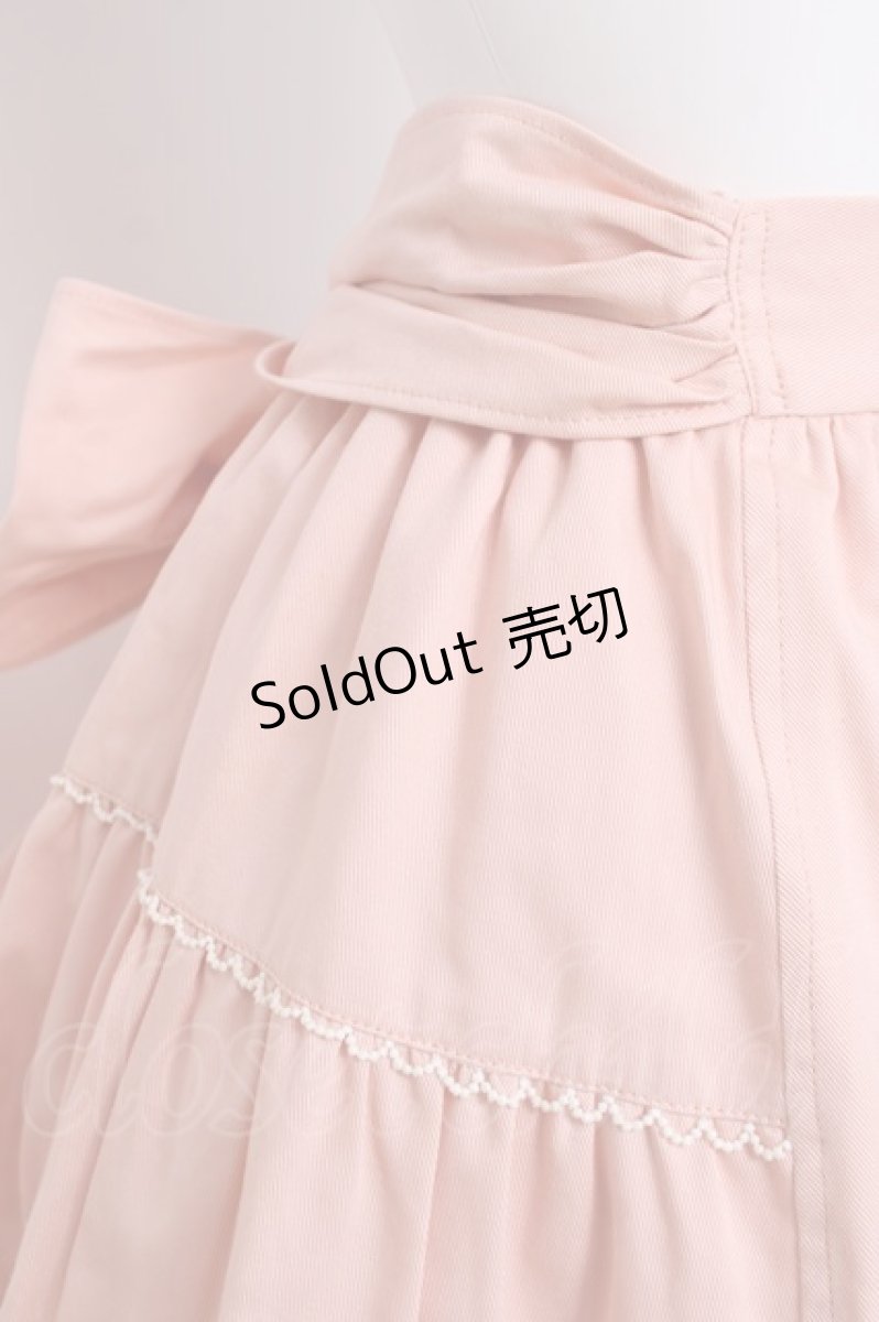 画像4: Heart E / サイドティアードバックリボンスカート  ピンク Y-26-03-16-221-LO-SK-SZ-ZY (4)
