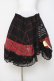 画像1: h.ANARCHY / 蜘蛛プリント切替スカート  黒/赤 Y-26-03-16-222-HN-SK-SZ-ZY (1)