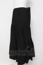 画像2: T・KUNITOMO / ティアードロングスカート  黒 Y-26-03-16-226-PU-SK-SZ-ZY (2)