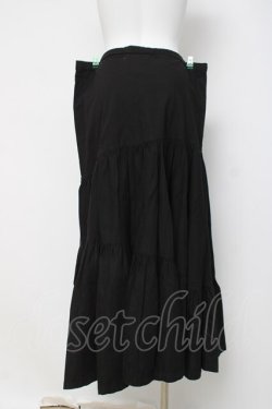 画像3: T・KUNITOMO / ティアードロングスカート  黒 Y-26-03-16-226-PU-SK-SZ-ZY