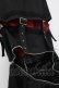 画像3: ROMANTIC NEUROSIS / ZIPデザインベルトロングスカート  黒/赤 Y-26-03-16-227-PU-SK-SZ-ZY (3)