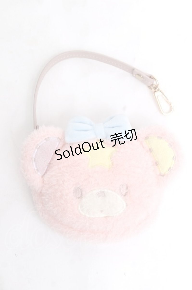 画像1: Maison de FLEUR / Little Twin Starsパフ&ポフポーチ  ピンク Y-26-03-16-037-LO-ZA-SZ-ZY (1)