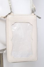 画像3: axes femme POETIQUE / レースアップスマホポシェット  生成り Y-26-03-16-038-AX-ZA-SZ-ZY (3)