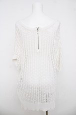 画像2: axes femme / 前後２ＷＡＹジップニット F 白 Y-26-03-18-045-AX-TO-SZ-ZY (2)