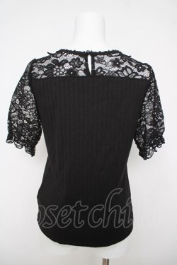 画像2: axes femme / チョーカー風ビスチェ切替プルオーバー M 黒 Y-26-03-18-048-AX-TO-SZ-ZY