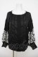 画像1: axes femme NOSTALGIE / バルーン袖レースブラウス F 黒 Y-26-03-18-052-AX-BL-SZ-ZY (1)