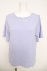 画像1: axes femme / エトワール装飾Ｔシャツ F ラベンダー Y-26-03-18-054-AX-TS-SZ-ZS (1)