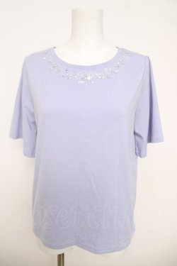 画像1: axes femme / エトワール装飾Ｔシャツ F ラベンダー Y-26-03-18-054-AX-TS-SZ-ZY