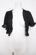 axes femme / フリルボレロ M 黒 Y-26-03-18-058-AX-TO-SZ-ZY