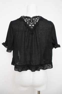 画像2: axes femme / フリルボレロ M 黒 Y-26-03-18-058-AX-TO-SZ-ZY