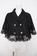 Rojita / レースケープスプリングポンチョ  黒 Y-26-03-18-060-LO-TO-SZ-ZY