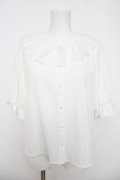 m petit by misako / NINA'Sコラボブラウス S 白 Y-26-03-18-064-LO-BL-SZ-ZY