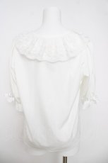画像2: m petit by misako / NINA'Sコラボブラウス S 白 Y-26-03-18-064-LO-BL-SZ-ZY (2)
