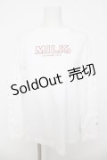 MILK / Torte ロゴ tee  ホワイト Y-26-03-18-065-ML-TS-SZ-ZY