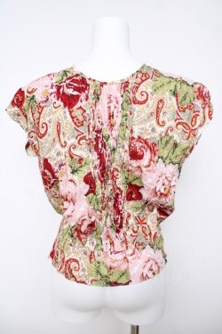 画像2: INGEBORG / 花柄ペイズリーブラウス  ピンク Y-26-03-18-085-LO-BL-SZ-ZY