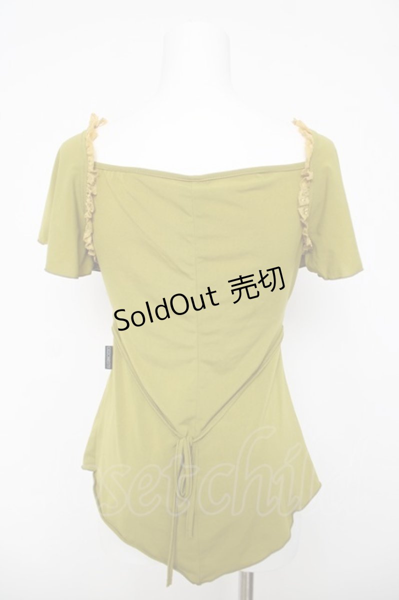 画像2: Ozz oneste / ウエストレーストップス  グリーン Y-26-03-18-087-OO-TO-SZ-ZY (2)