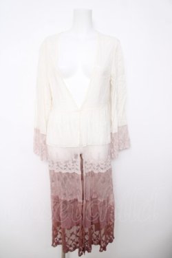 画像1: axes femme / グラデーションレースガウン M ピンク Y-26-03-18-090-AX-TO-SZ-ZY