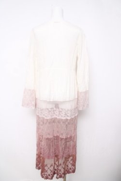 画像2: axes femme / グラデーションレースガウン M ピンク Y-26-03-18-090-AX-TO-SZ-ZY