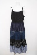 axes femme NOSTALGIE / 配色ティアードキャミワンピース F ブルー Y-26-03-18-093-AX-OP-SZ-ZY