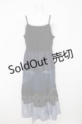 axes femme NOSTALGIE / 配色ティアードキャミワンピース F ブルー Y-26-03-18-093-AX-OP-SZ-ZY