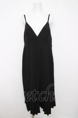 画像1: axes femme / プリーツキャミワンピース M 黒 Y-26-03-18-096-AX-TO-SZ-ZY