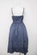 画像2: axes femme / ドロストデザインキャミワンピース F 紺 Y-26-03-18-100-AX-OP-SZ-ZY (2)