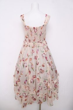 画像2: axes femme / チューリップ柄イレヘムワンピース M 生成り Y-26-03-18-101-AX-OP-SZ-ZY