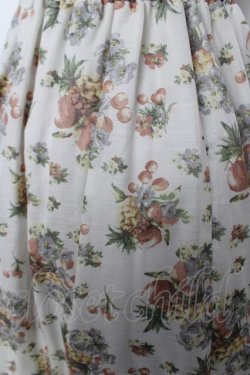 画像3: axes femme / フルーツ柄イレヘムロングワンピース M オフ白 Y-26-03-18-102-AX-OP-SZ-ZY