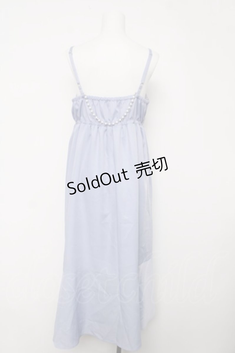 画像2: axes femme / ビッグレースリボンキャミワンピース F ブルー Y-26-03-18-103-AX-OP-SZ-ZS (2)