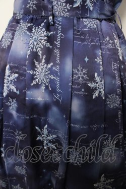 画像3: axes femme / トゥインクルスノー柄ワンピース M 紺 Y-26-03-18-104-AX-OP-SZ-ZY