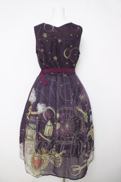 画像2: axes femme / タロットカードモチーフワンピース  パープル Y-26-03-18-107-AX-OP-SZ-ZY
