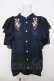 画像1: axes femme / ミックスフルーツ刺繍ブラウス F 紺 Y-26-03-18-012-AX-BL-SZ-ZY (1)