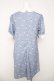 画像2: axes femme / ローズセルクイユ柄サックワンピース F ブルー Y-26-03-18-112-AX-OP-SZ-ZY (2)