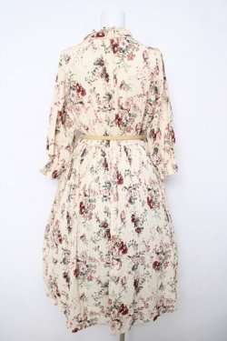 画像2: axes femme / シャビーシックフラワー柄ワンピース M イエロー Y-26-03-18-113-AX-OP-SZ-ZY