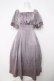 画像1: axes femme / レース袖スクエアネックワンピース F ラベンダー Y-26-03-18-118-AX-OP-SZ-ZY (1)