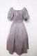 画像2: axes femme / レース袖スクエアネックワンピース F ラベンダー Y-26-03-18-118-AX-OP-SZ-ZY (2)
