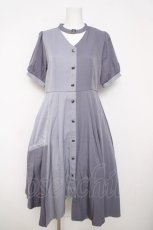 画像1: axes femme / チョーカー風バイカラーワンピース F ラベンダー Y-26-03-18-119-AX-TO-SZ-ZY (1)