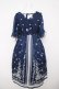 画像2: axes femme / ボタニカルスカーフ柄ワンピース M 紺 Y-26-03-18-121-AX-OP-SZ-ZY (2)