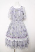 axes femme / 紫陽花シフォンワンピース M ラベンダー Y-26-03-18-122-AX-OP-SZ-ZY