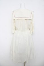 画像2: axes femme / 刺繍入セーラー襟ワンピース F 生成り Y-26-03-18-123-AX-OP-SZ-ZS (2)